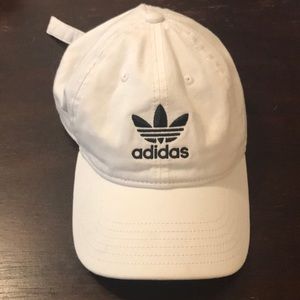 Classic white adidas dad hat